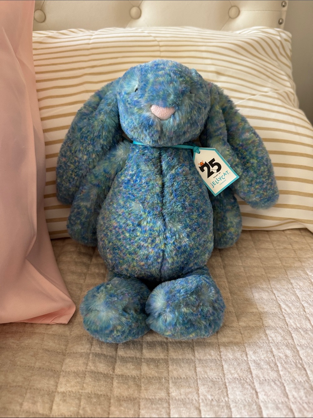 Jellycat 25th Anniversary Bashful Luxe Bunny Azure